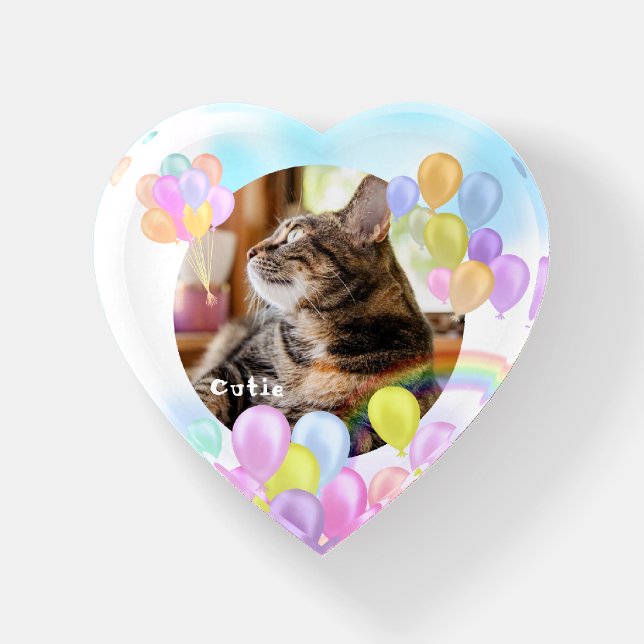 Balloon Pastel Animal Pet Paperweight (Front)