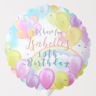 Balloon Pastel Birthday Party Balloons