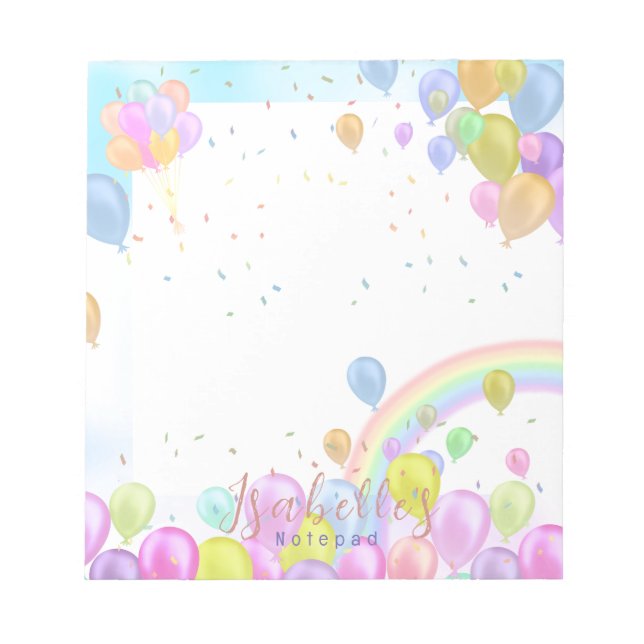Balloon Pastel Notepad (Front)