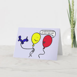 Balloon People Pet Congratulations Card