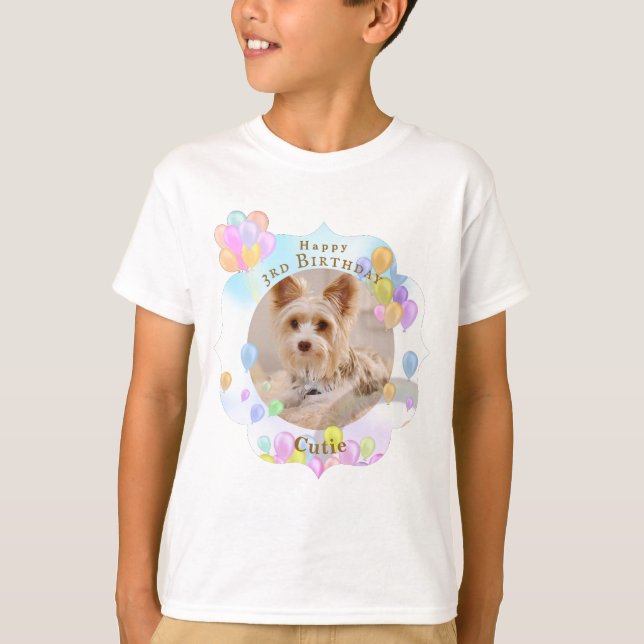 Balloon Pet Dog Blue T-Shirt (Front)