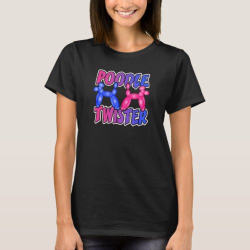 Balloon Poodle Twister Party Animal Balloon Party  T_Shirt