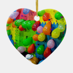 Balloon Pop Ceramic Ornament