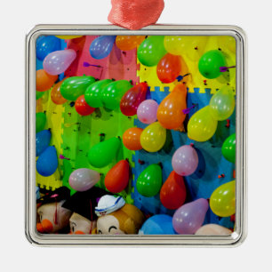 Balloon Pop Metal Ornament