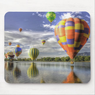 Balloon race reflections mouse pad