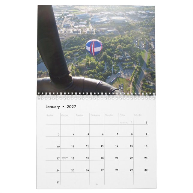 Balloon Races Calendar (Jan 2027)