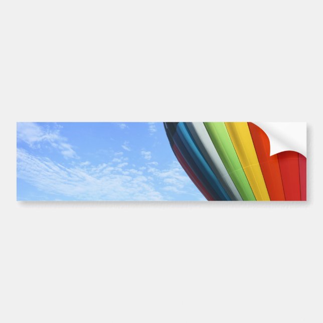 Balloon rainbow in the sky bumper sticker (Front)