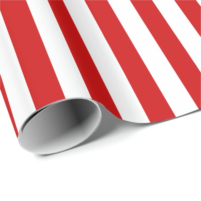 Balloon Red Stripe Option Wrapping Paper (Roll Corner)