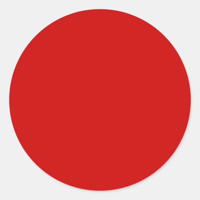 Balloon Red Stylish Full Color Classic Round Sticker (Front)