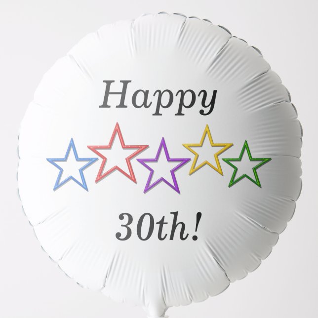 Balloon - Row of Stars (Front)