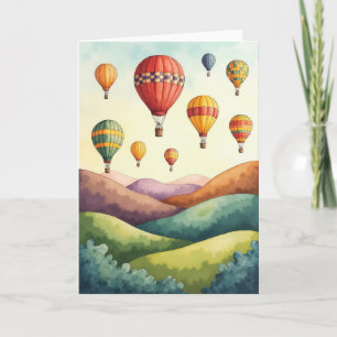Balloon Sky Birthday Card