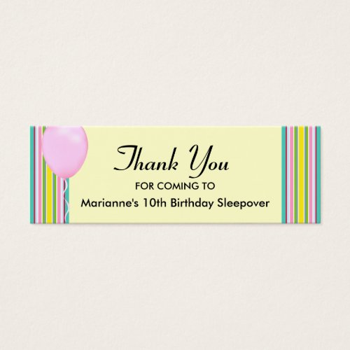 Balloon Sky Thanks Business Cards