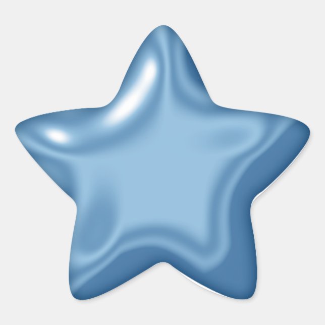 Balloon Star Blue Sticker (Front)