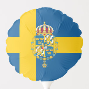 Balloon & Swedish Flag, patriots party / Sweden