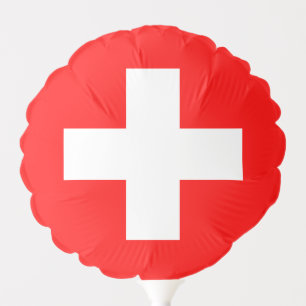 Balloon & Swiss Flag, patriots party / Switzerland
