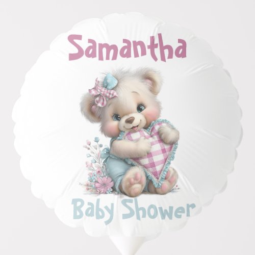 Balloon Teddy Bear Baby Shower