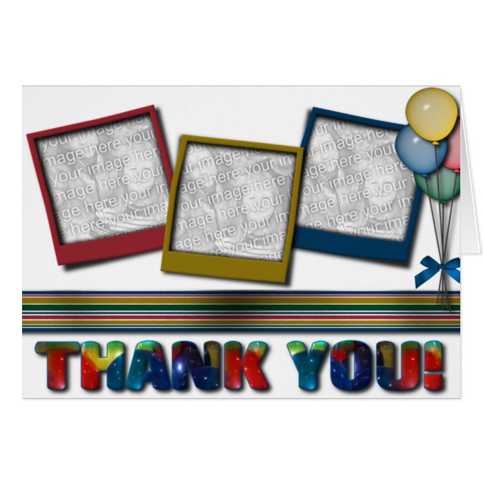 Balloon Thank You Card