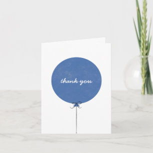 Balloon Thank You Card - Cobalt