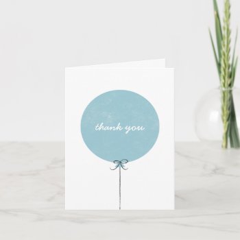 Balloon Thank You Card - Sky by AmberBarkley at Zazzle