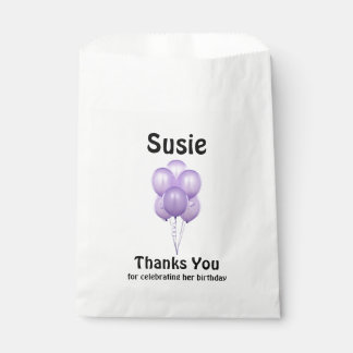 Balloon Thank you Favor Bag