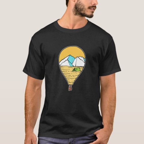 Balloon Travel World Traveler   T_Shirt