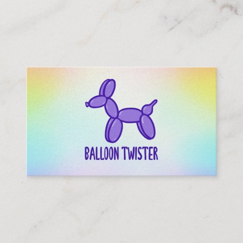 Balloon Twister Customizable Business Card