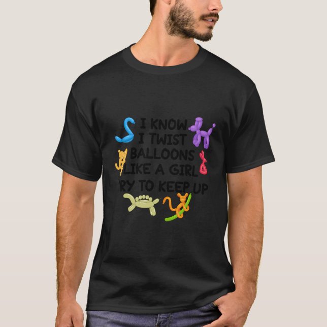 Balloon Twisting Supplies Balloon Modeling Balloon T-Shirt (Front)