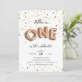 Balloon Type | First Birthday Party Invitation (Standing Front)