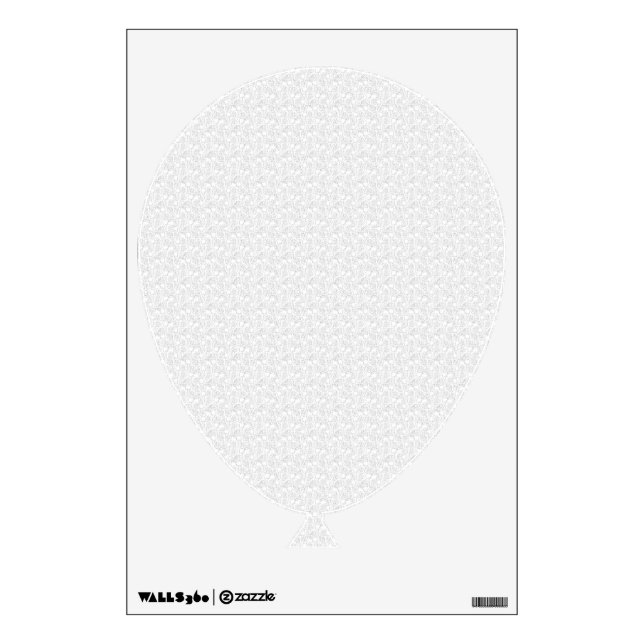 Balloon Wall Decal | Geometric Minimalist Design (Front)