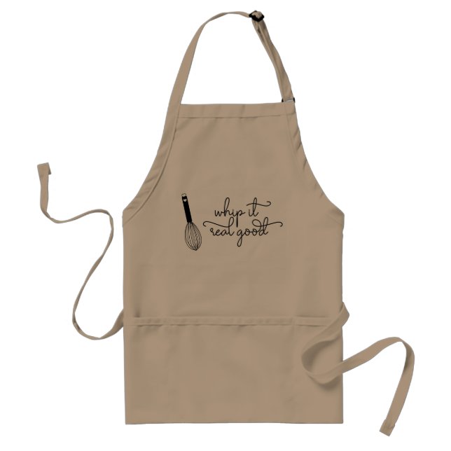 Balloon Whisk Whip It Real Good Adult Apron (Front)
