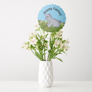 Balloon - White Easter Bunny