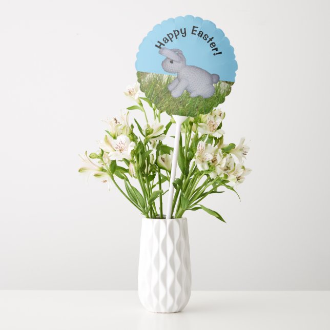 Balloon - White Easter Bunny (Vase)