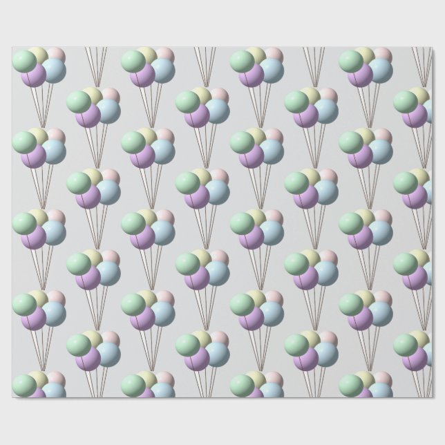 Balloon wrapping paper (Flat)