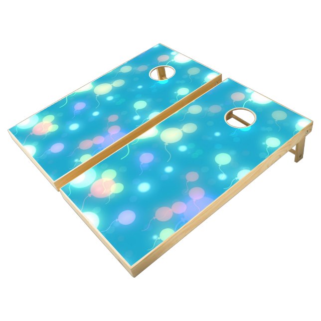 Balloon | Zazzle_Growshop. Cornhole Set (Angled)