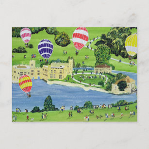 Ballooning at Leeds Castle Postcard