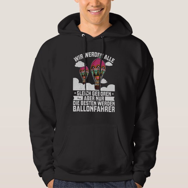 Ballooning Balloon Ride Hot Air Balloon Aviation 2 Hoodie (Front)