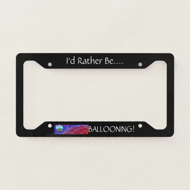 Ballooning License Plate Frame (Front)
