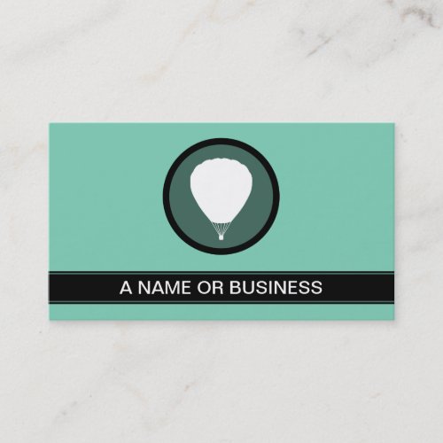 ballooning mod green bubble business card