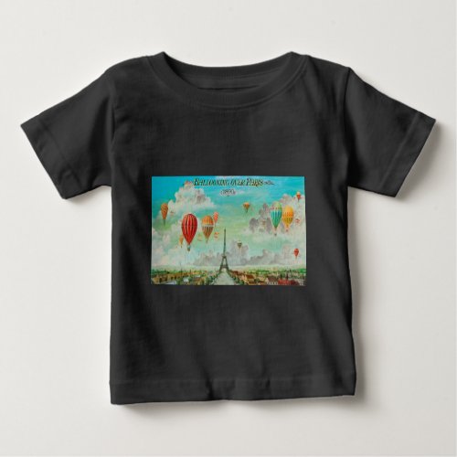 Ballooning Over Paris Baby T_Shirt