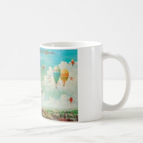 Ballooning Over Paris Coffee Mug