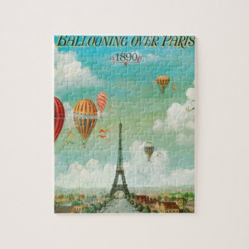 Ballooning Over Paris Jigsaw Puzzle