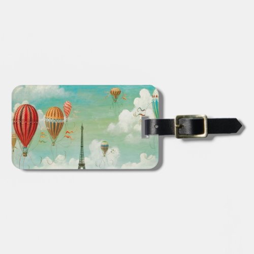 Ballooning Over Paris Luggage Tag