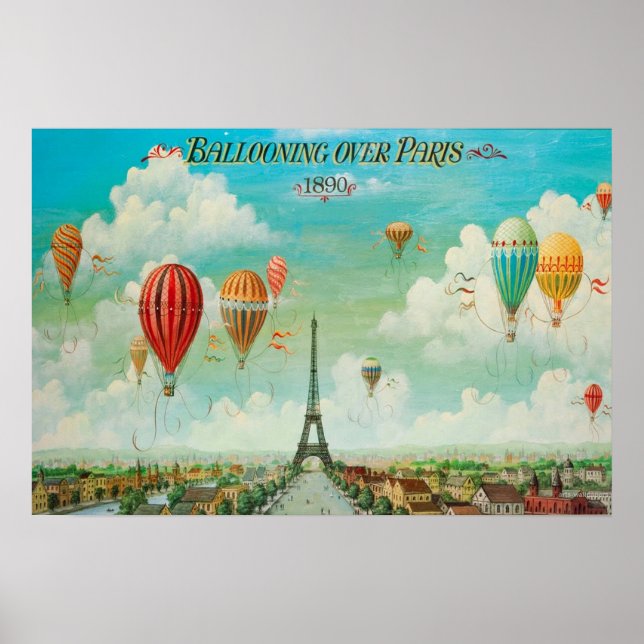 Ballooning Over Paris Poster (Front)