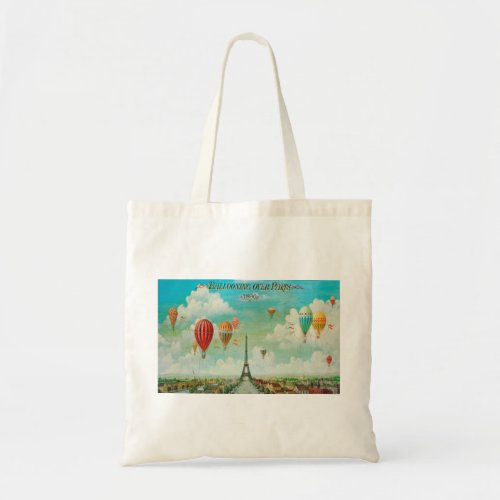 Ballooning Over Paris Tote Bag