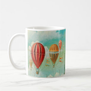 Ballooning Over Paris Vintage Travel Art Coffee Mug