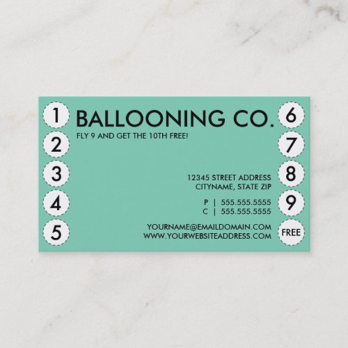 ballooning punch card