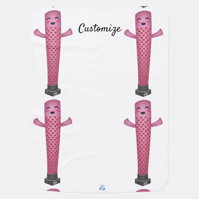 Balloonman Valentine Thunder_Cove Baby Blanket (Back)