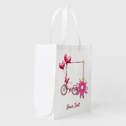 Balloons and Flowers Grocery Bag