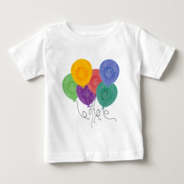 Balloons and Graphics Baby T-Shirt (Front)