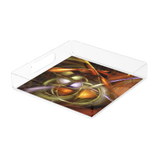 Balloons and Ribbons  Abstract Acrylic Tray